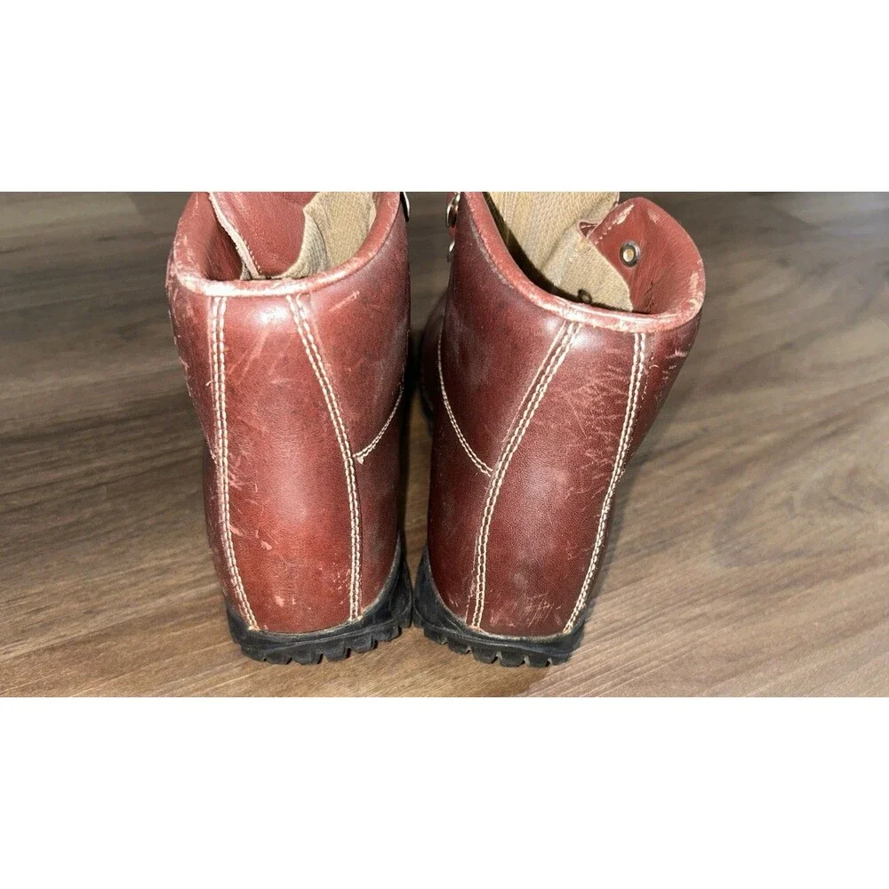 VTG Vasque Skywalk Sundowner 8 M Hiking Boots Burgundy Leather Gore-Tex Italy